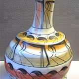 Ceramic vase with signature