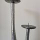 Brutalist hammered candlesticks