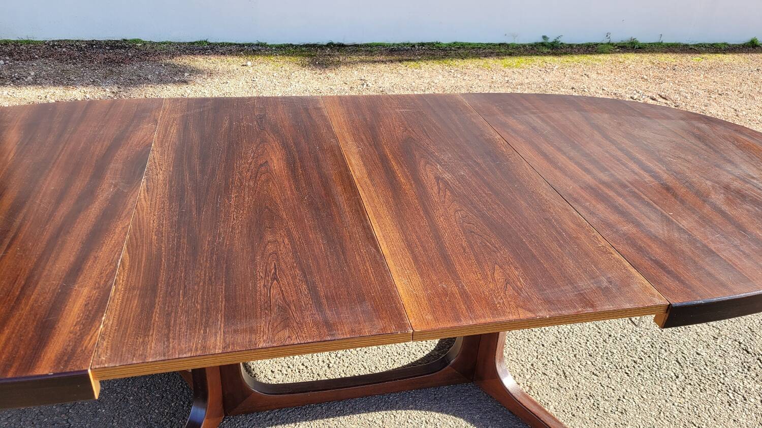 Vintage Baumann Scandinavian oval table - 1960s