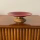 Modern red vide poche / centerpiece, Sevres France 1940s