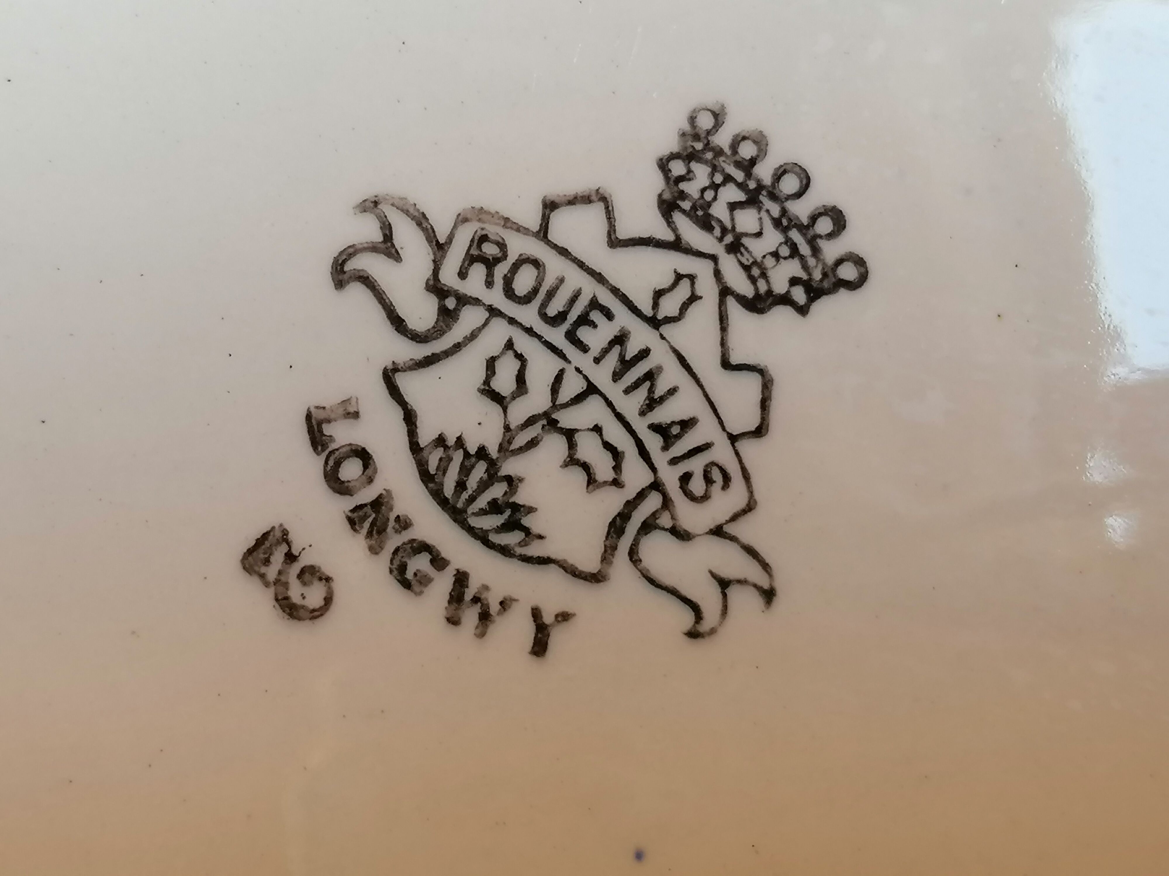 Longwy oval earthenware dish