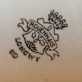 Longwy oval earthenware dish