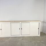 1950s oak countertop sideboard