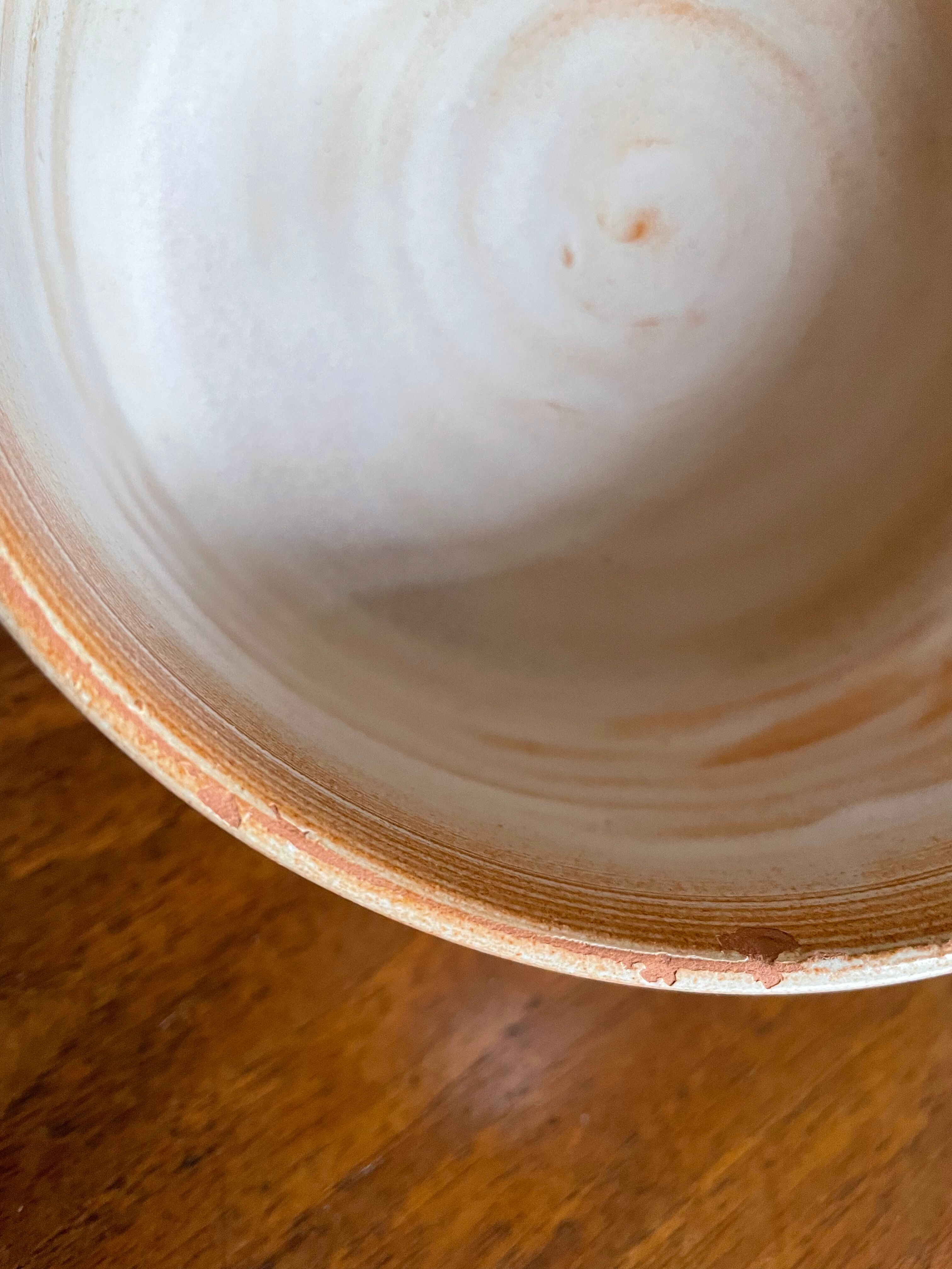 Pot with lid in stoneware vallauris