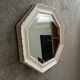 Miroir vintage octogonale biseauté style shabby chic