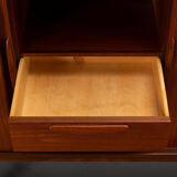 Danish teak high buffet, 1960s