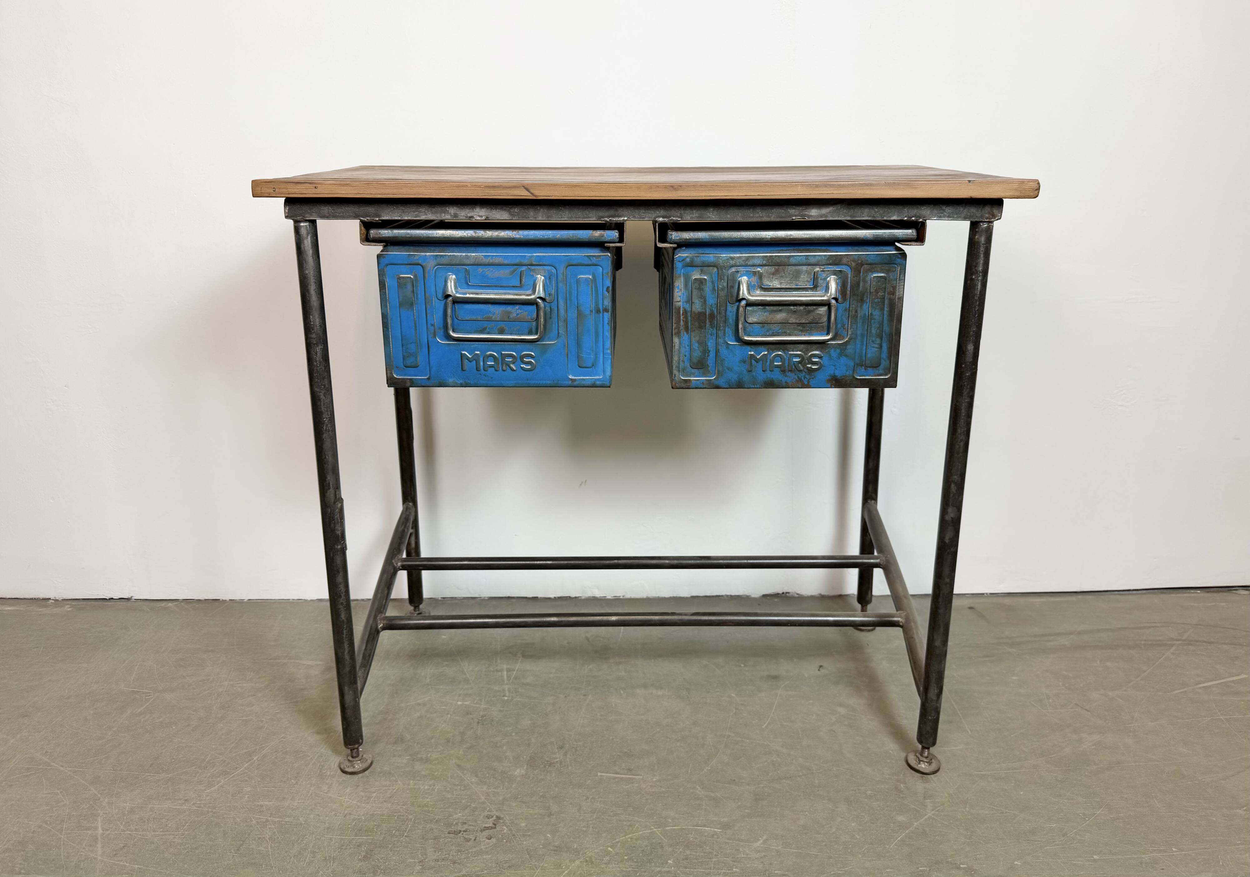 Vintage Industrial Worktable, 1960s