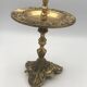 Vintage solid brass ashtray with zodiac sign decor