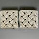 2 slip coasters, 1960s