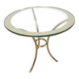 Table d'appoint Valenti en laiton années 1970