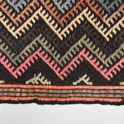 6x14 Kilim Multicolor Natural Wool Kilim Rug For Designer, 190x417 Cm