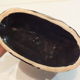 Black and gold ceramic squirrel pot cache from the 50s