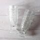 Set of 2 Pressed Glass Stylish Glasses Cibulak by Pavel Panek / 1977