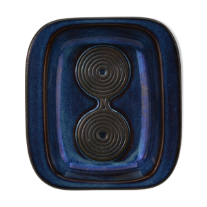 Plat en grès Blue Serie