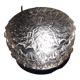 Plafonnier vintage verre moulé rond-1970