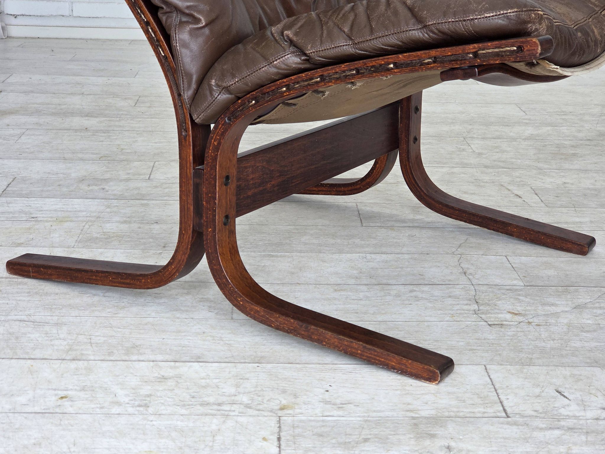 Années 1970, design norvégien par Ingmar Relling, fauteuil, modèle "Siesta".