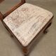 Group of 4 antique Baroque chairs in walnut, Italy, 18th century.