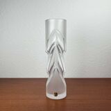 Vintage glass vase from the German Malachit series by Peill & Putzler, 1970s.