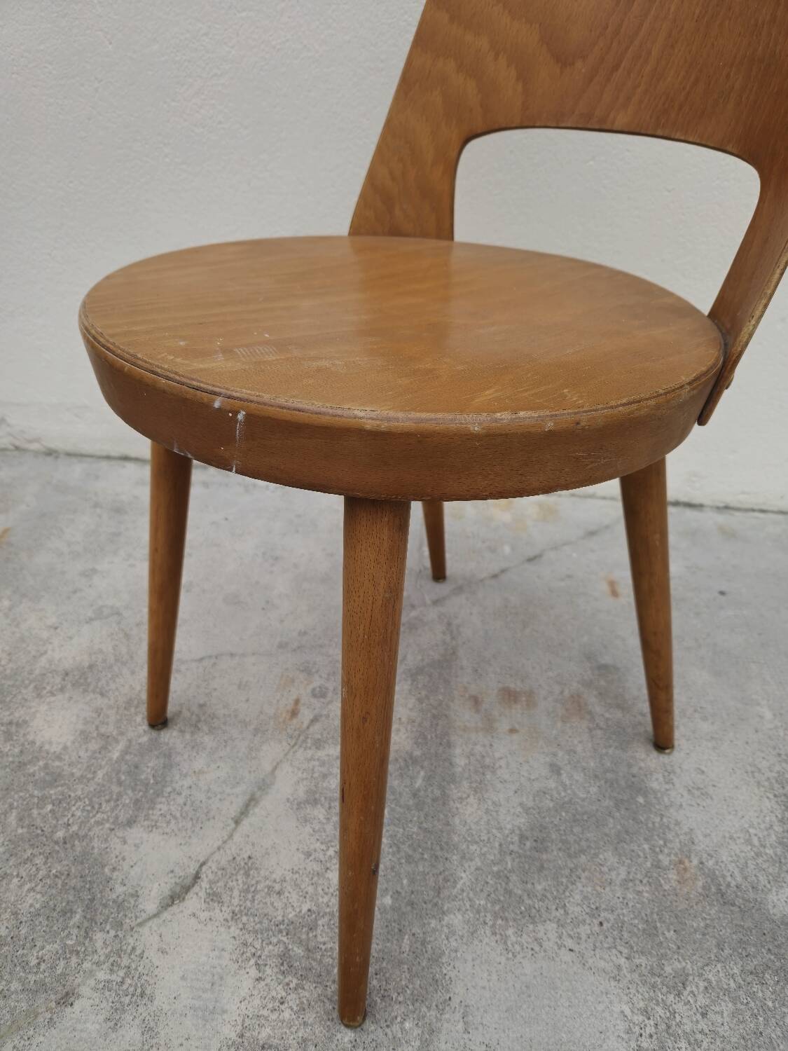 Baumann chair, "Mondor" model, vintage bistro, 1950s
