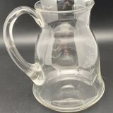 Carafe en verre avec motif Fleurs ciselé