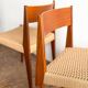 6 chairs by Poul Cadovius, walnut, with new seats, Mid Century.