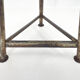 Vintage Industrial Iron Tripod Stool with Original Plastic Seat, 1950's
