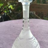 Carafe en verre mousseline 19ème
