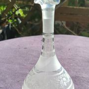19th century muslin glass carafe