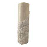 Vintage travertine column from the 70s-80s