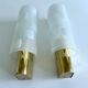Vintage brass and glass sconces, 1970s, set of 2