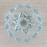 Paire de bougeoirs etoile en verre