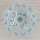 Pair of glass star candle holders