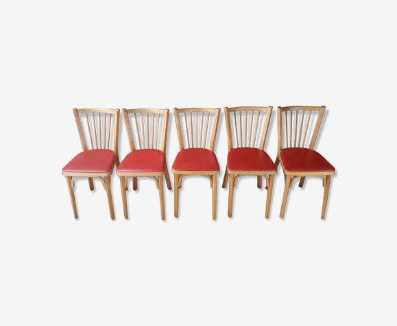 Lot de 5 chaises bistrot Baumann n°12