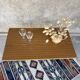 Petite table basse vintage en Formica - pieds Eiffel