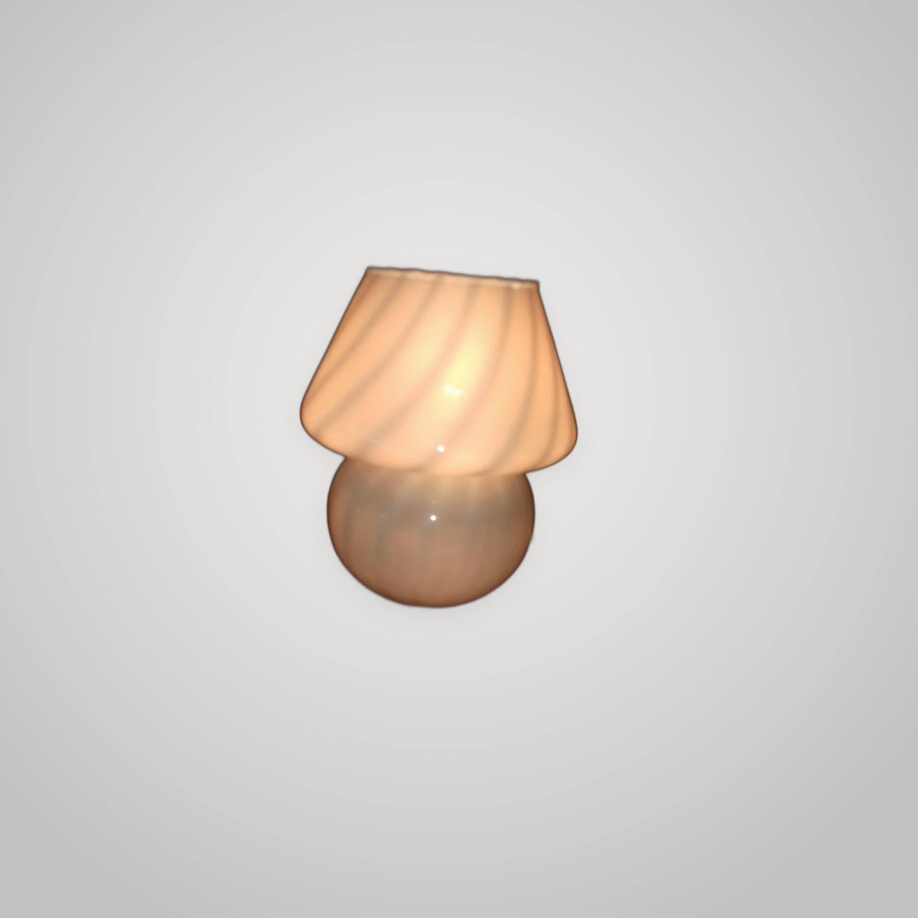 Lampe table champignon murano spirale 1960