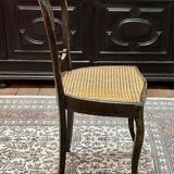Chaise Napoléon III en bois noirci