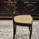 Napoleon III chair in blackened wood