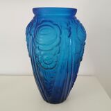 Art Deco blue vase