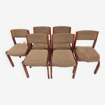 Suite of 6 vintage Baumann dining chairs 1970