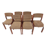 Suite of 6 vintage Baumann dining chairs 1970