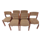 Suite of 6 vintage Baumann dining chairs 1970