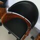 4 x '80s Italian barber chair, height adjustable