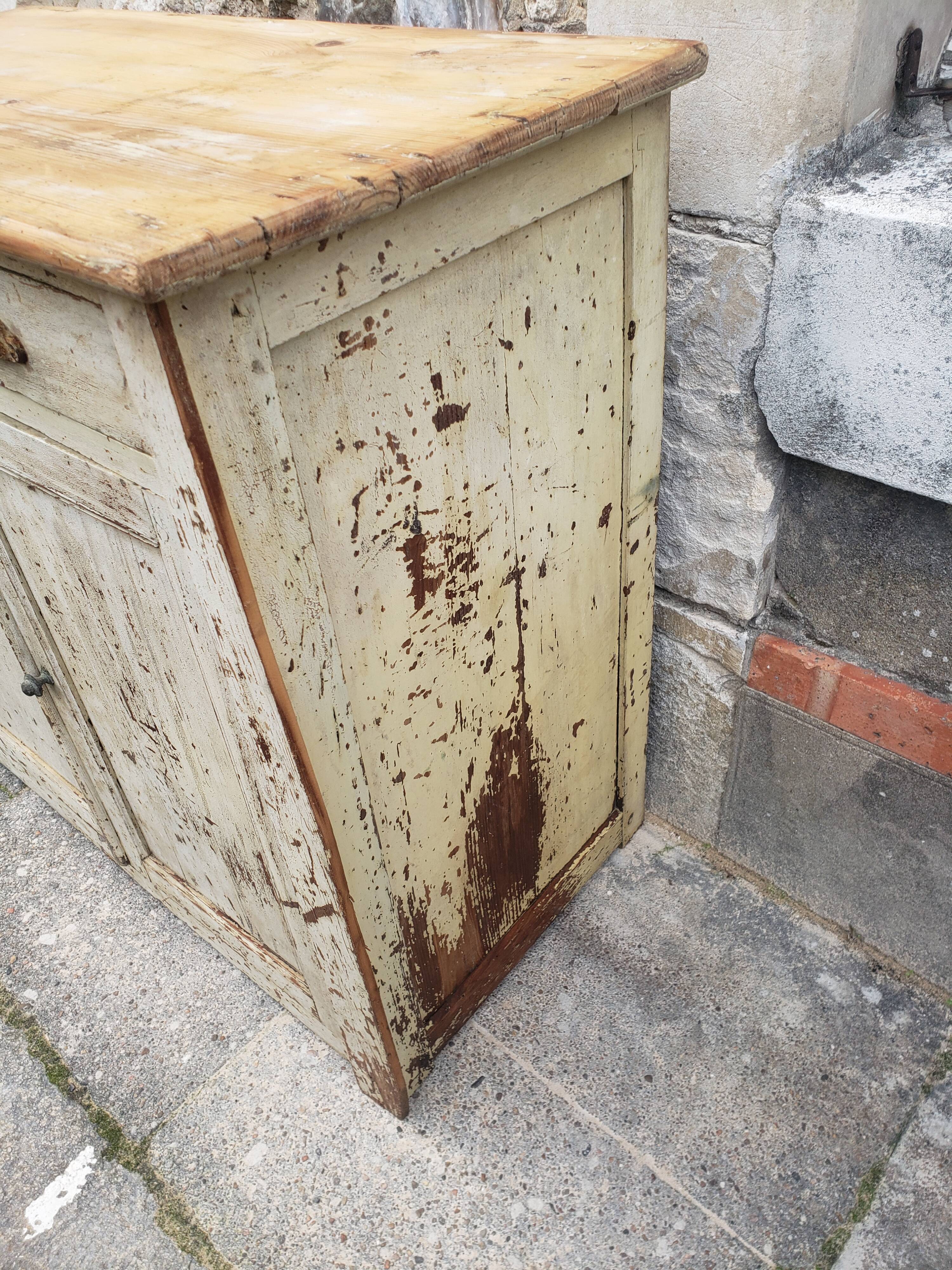 Old Parisian buffet patina
