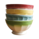 Service of 4 earthenware bowls from Badonviller