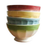 Service of 4 earthenware bowls from Badonviller