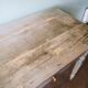 Table en bois bureau patine grise