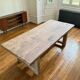 Farmhouse table in thick old solid oak - Dimensions 225x100 cm