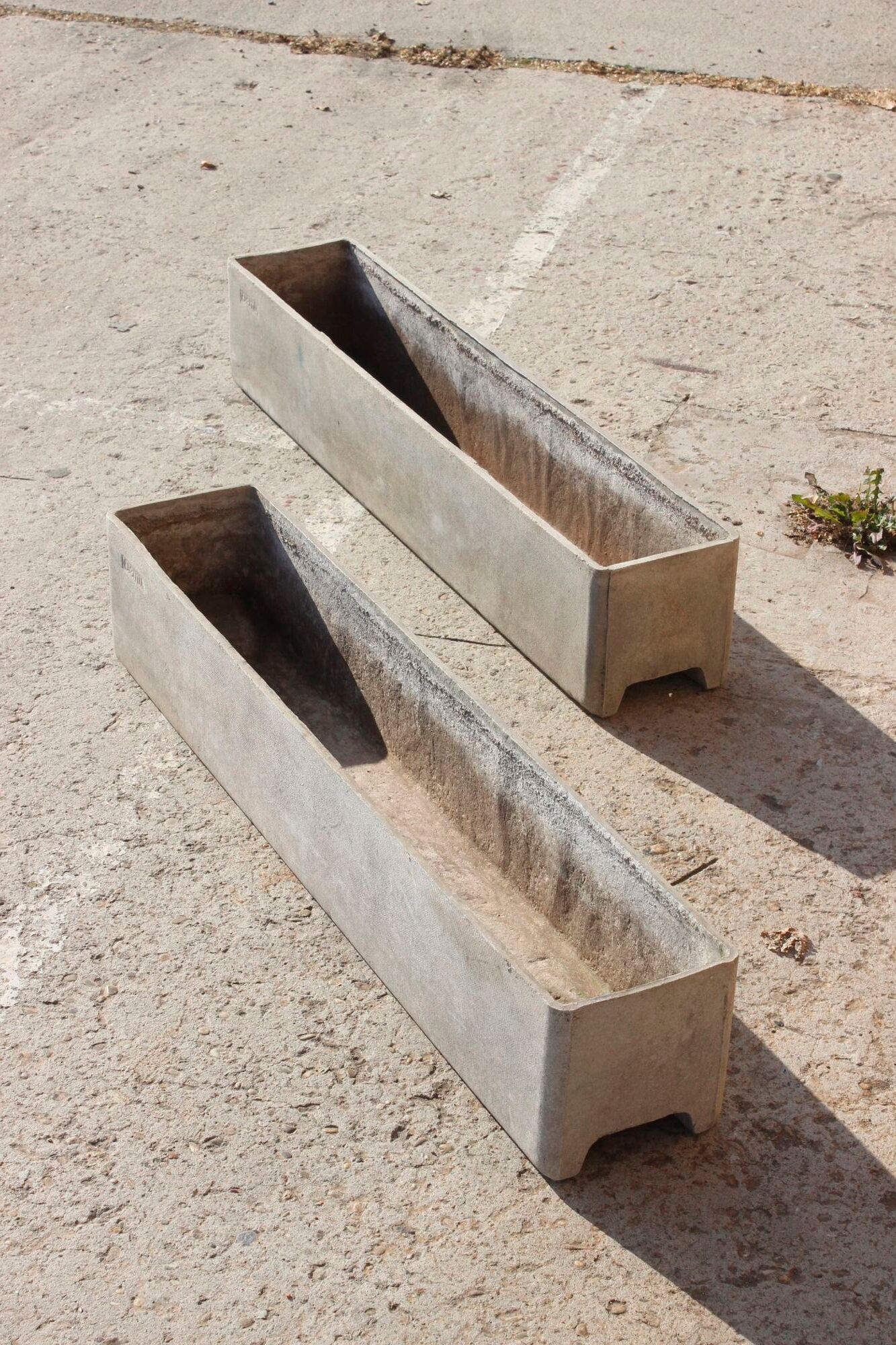 Pair of planters in eternit, switzerland 1970
