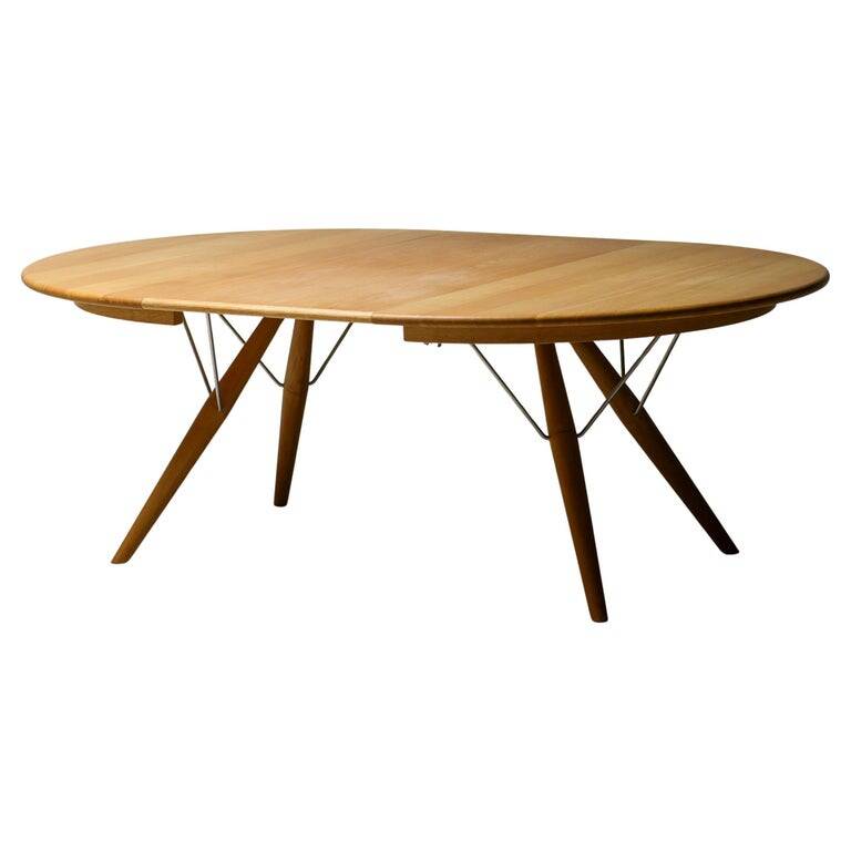 Table à manger extensible PP75 de Hans J. Wegner en chêne