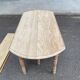 Renovated Louis Philippe round extendable dining table with flaps and 3 extensions.